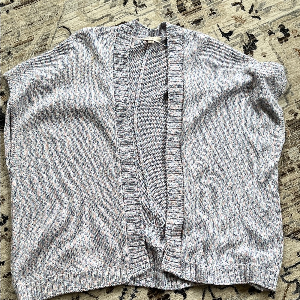 LOFT Pastel Open-Front Cardigan